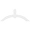 Ekena Millwork Archdale Architectural Grade PVC Gable Bracket, 48"W x 20"H x 2"D x 4"F, 10/12 Pitch GBP048X20X0204ARC00 - alternate 5
